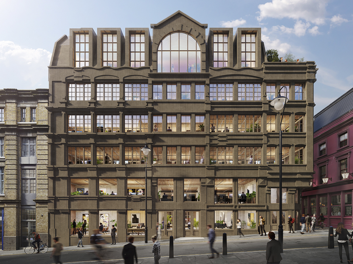 Front render of the building